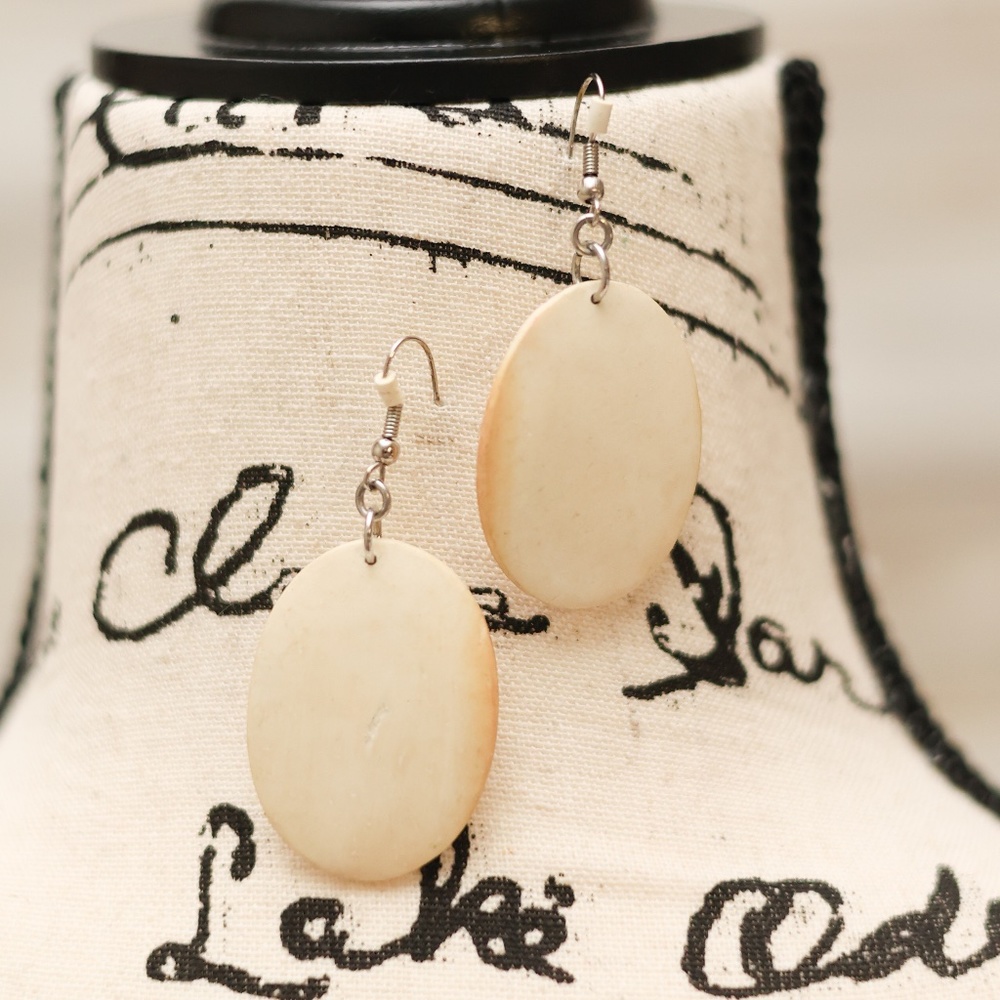 Oval Drop Earrings